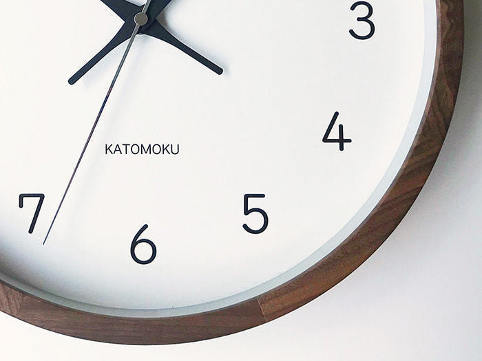 KATOMOKU muku clock 13 H.メープル 電波時計 連続秒針 km-104HMRC φ306mm (電波時計) 