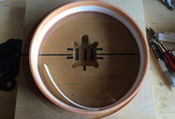 郡上八幡で観光体験のカトモクのお店を運営する加藤木工が作る日本製セイコー電波壁掛け時計