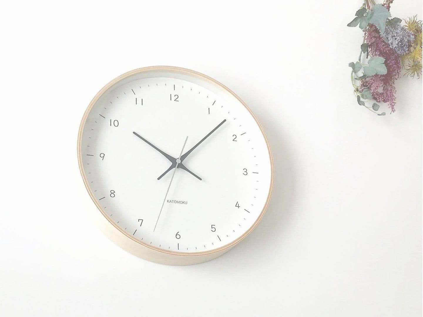 時計 掛け時計 壁掛け時計 木の時計 国産 日本 岐阜県 郡上八幡 インテリア 雑貨 丁寧な暮らし 北欧 シンプル オシャレ 静音 静か 木工屋  曲げわっぱ
