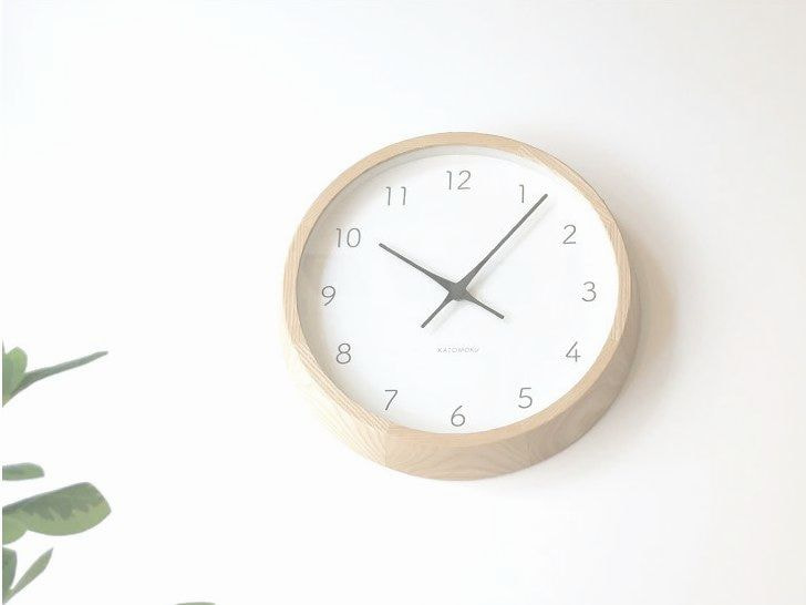 時計 掛け時計 壁掛け時計 木の時計 国産 日本 岐阜県 郡上八幡 インテリア 雑貨 丁寧な暮らし 北欧 シンプル オシャレ 静音 静か 木工屋  無垢