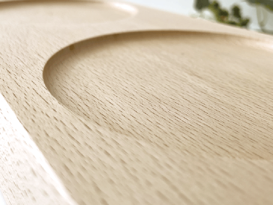 ねこちゃん、犬ちゃんの木製おしゃれ餌入れ
