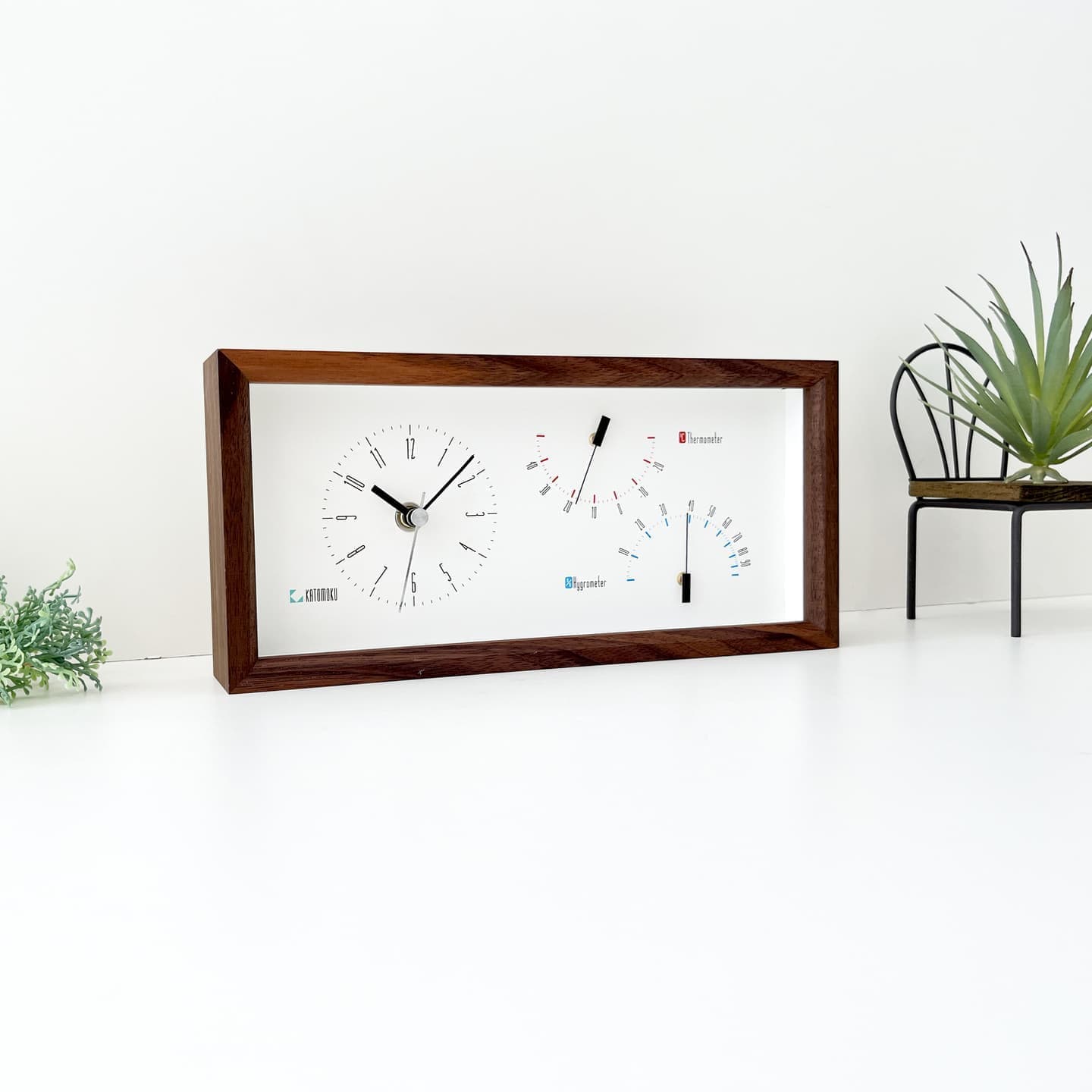 湿度、温度計機付き置き時計