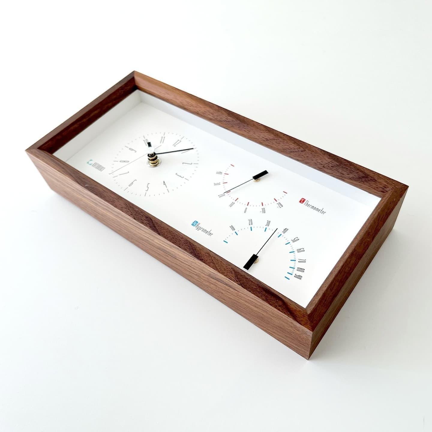 湿度、温度計機付き置き時計