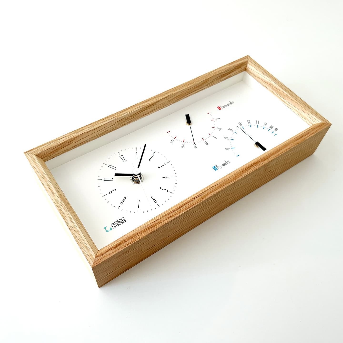 湿度、温度計機付き置き時計