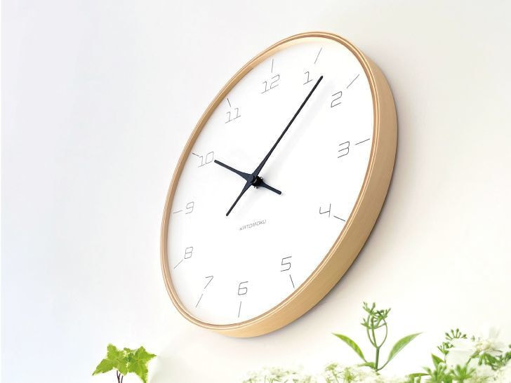 時計 掛け時計 壁掛け時計 電波時計 木の時計 国産 日本 岐阜県 郡上八幡 インテリア 雑貨 丁寧な暮らし 北欧 シンプル オシャレ 静音 静か 自動受信 時刻修正 木工屋  曲げわっぱ ガラスなし 軽量 地震対策 災害対策