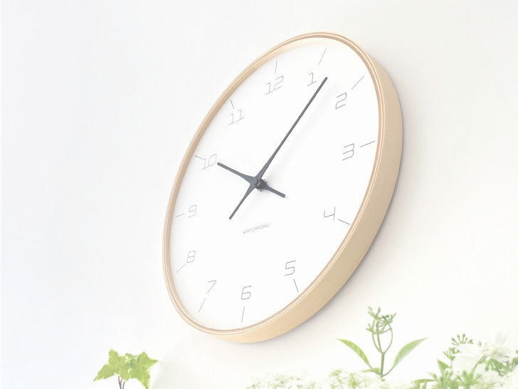 時計 掛け時計 壁掛け時計 電波時計 木の時計 国産 日本 岐阜県 郡上八幡 インテリア 雑貨 丁寧な暮らし 北欧 シンプル オシャレ 静音 静か 自動受信 時刻修正 木工屋  曲げわっぱ ガラスなし 軽量 地震対策 災害対策