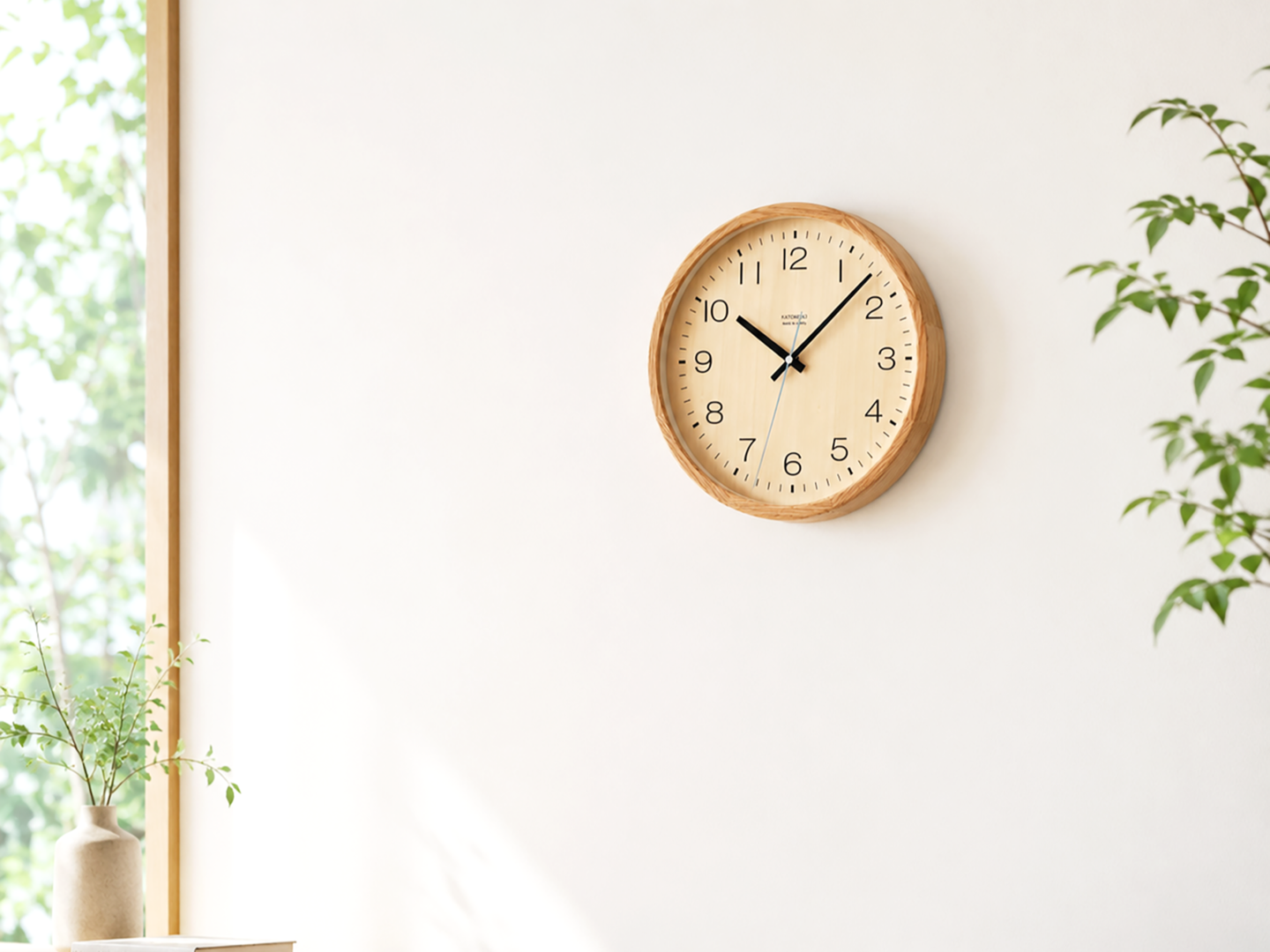 時計 掛け時計 壁掛け時計 clock クロック 木の時計 静か 静音 インテリア プレゼント 贈り物 縁起物 新生活 模様替え 八角形 有名な郡上八幡で観光体験のカトモクのお店を運営する加藤木工が作る日本製セイコー電波壁掛け時計